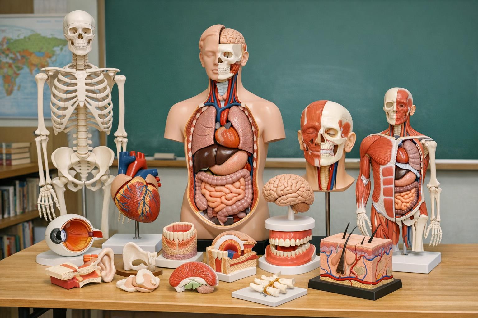 zestaw edukacyjnych modeli anatomicznych dla klasy