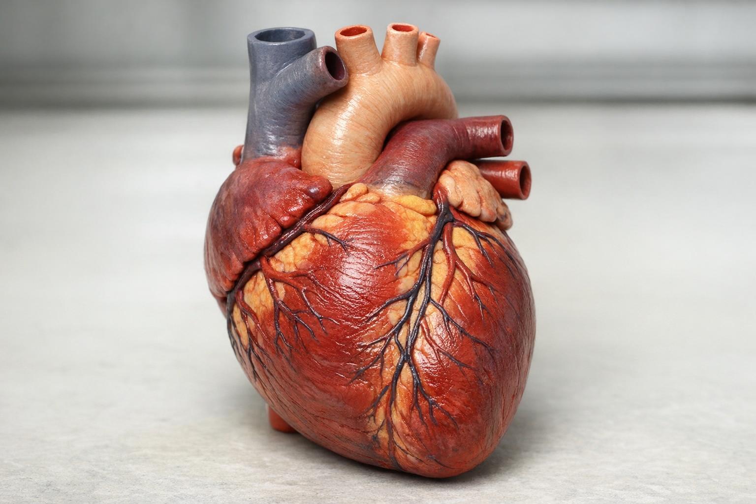 zdjęcie realistycznego modelu serca anatomicznego